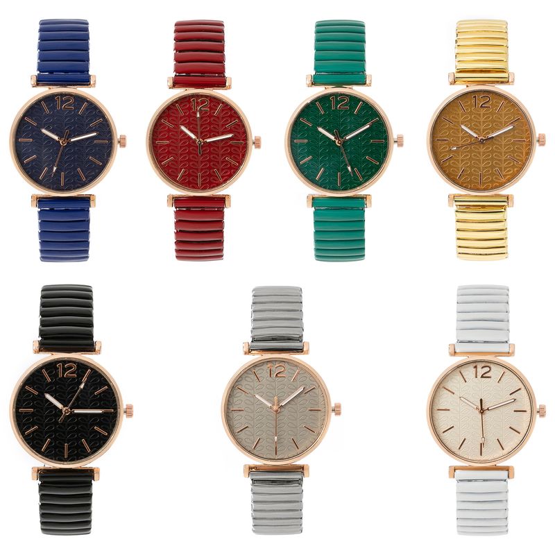 Montre à quartz pour femme avec bracelet élastique, boîtier doré, aiguille dorée, décontractée, tendance, cadeau quotidien pour la fête des mères, un anniversaire, la Saint-Valentin_voghion.com