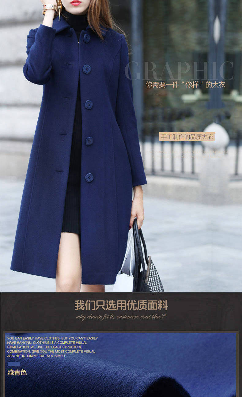 Palton de toamnă și iarnă pentru femei, lungime medie, cu un singur nasture, culoare solidă, guler răsucit, elegant, plus mărime 4XL, casual, cald_voghion.com