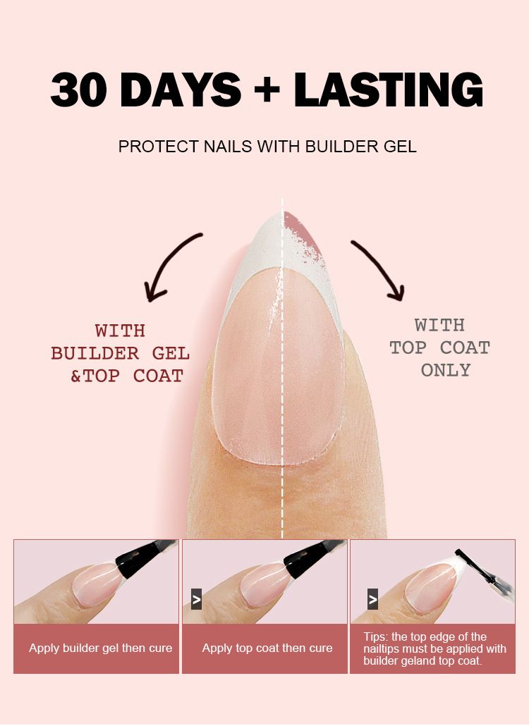 Nägel French Nail Sheet Nagel Patch Kurze Mandel Nagel Sheet Boxed 150_voghion.com