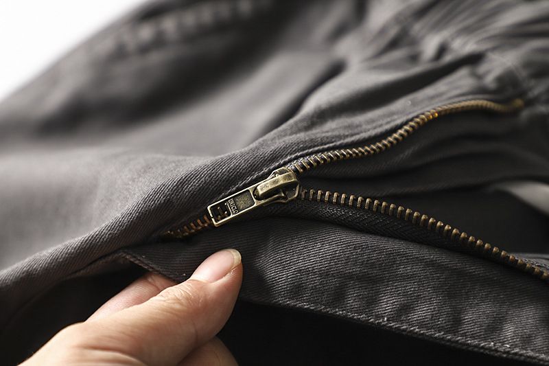 Stile di abbigliamento maschile, tuta casual dritta da uomo con tasche multiple, pantaloni comodi in puro cotone Chaobai Tower, pantaloni elastici_voghion.com