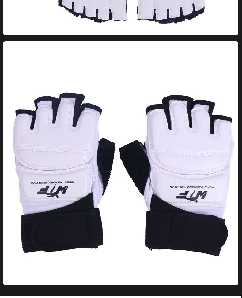 Halbfingerhandschuhe, Taekwondo-Schutz, Kampfausrüstung, Kampfsporttraining, Sanda-Kampf, Hand- und Fußschutz_voghion.com