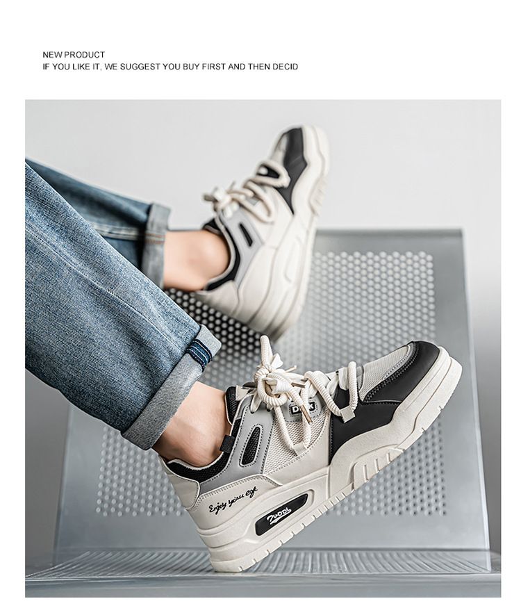 Scarpe da ginnastica estive da uomo, nuove, traspiranti, versatili, basse, sportive, casual, da papà, alla moda, bianche_voghion.com