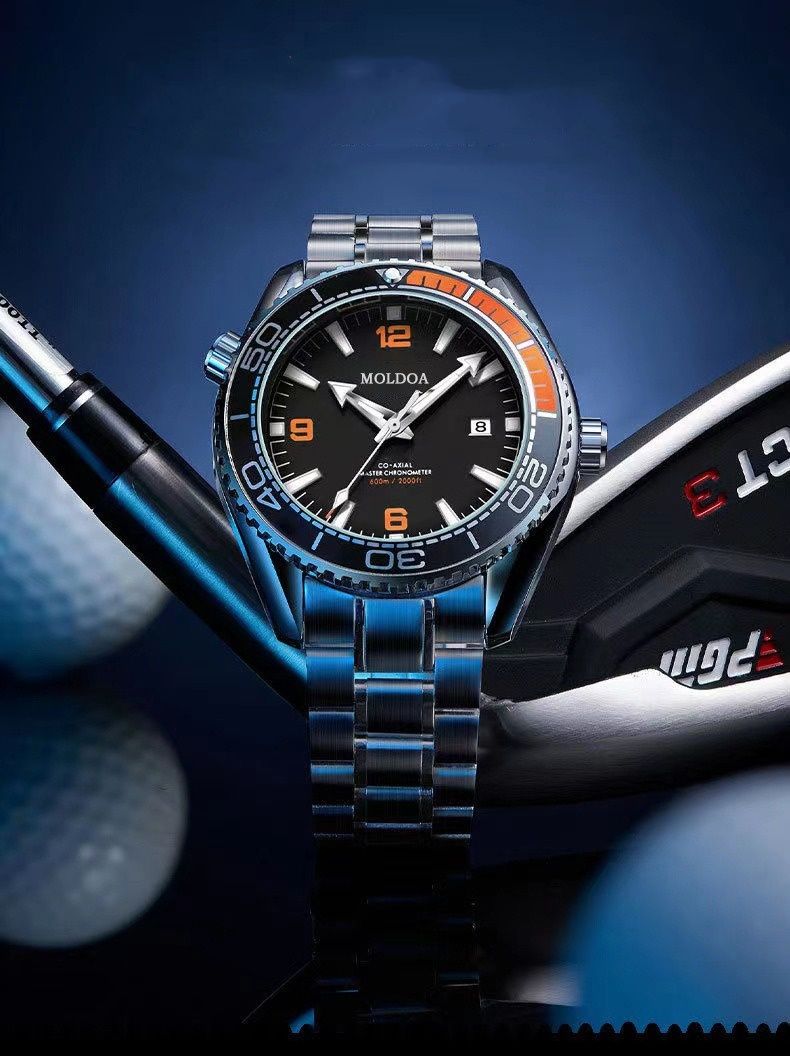 Fully Automatic Hollow Out Movement Luminous Calendar Double-sided Butterfly Buckle Waterproof Men's Watch_voghion.com