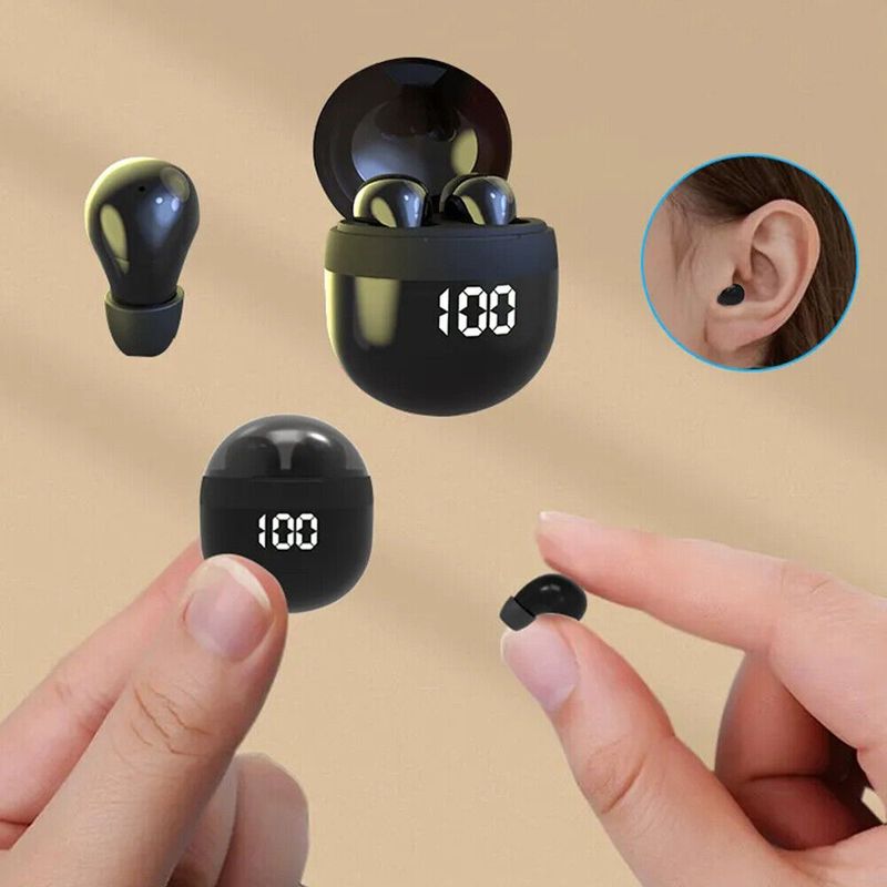 Unsichtbarer Schlaf Bluetooth Wireless Kopfhörer Kopfhörer In-Ear Ohrhörer Wasserdicht_voghion.com