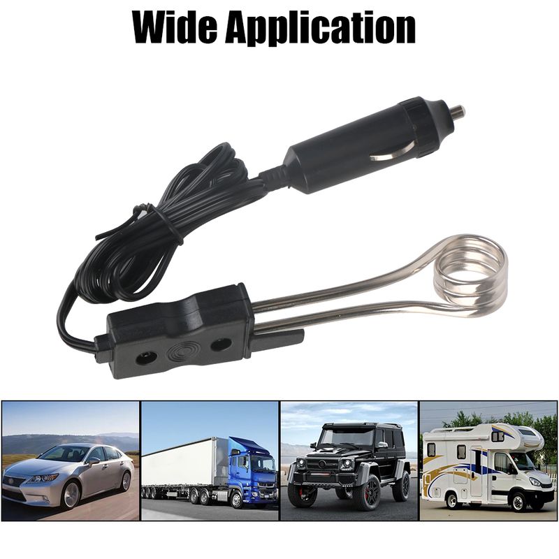 24V 12V Auto Immersione Accendisigari Spina Riscaldatore Elettrico Per Tè Caffè Acqua Sicura Scaldabagno Accessori Auto Alta Qualità_voghion.com