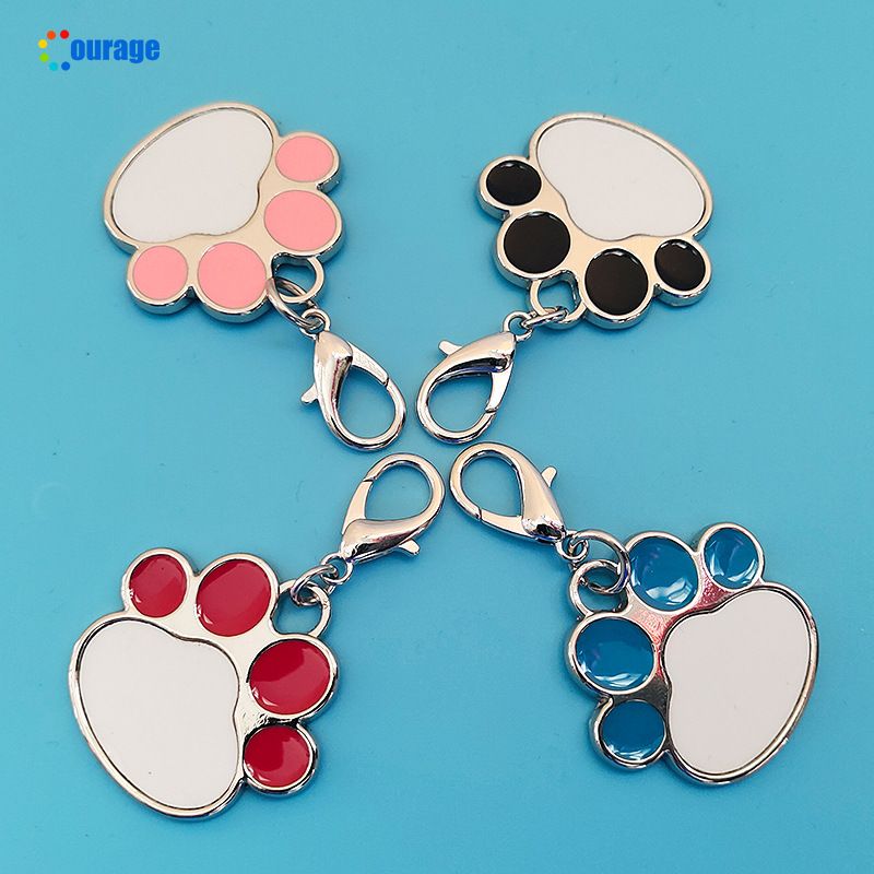 Collar para perros y gatos con transferencia de calor, hecho a mano, con etiqueta de identificación antipérdida impresa para perros pequeños y medianos._voghion.com