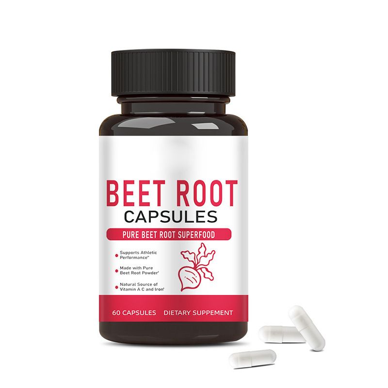 Rote-Bete-Pulver-Kapseln – Rote-Bete-Pulver unterstützt Blutdruck, Trainingsleistung, Verdauung, Immunsystem (rein, gentechnikfrei und glutenfrei)_voghion.com