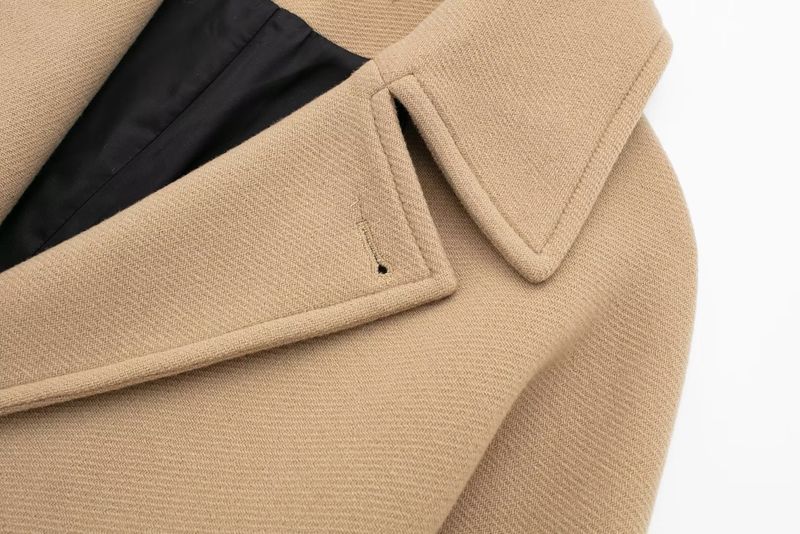 Women's clothing 2024 autumn and winter new wool blend short loose coat jacket_voghion.com