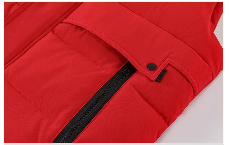 Parker Business-Daunenweste aus Baumwolle für Herren, Herbst/Winter, mit Reißverschluss und Stehkragen, warmes und vielseitiges Tanktop für den Arbeitsalltag_voghion.com