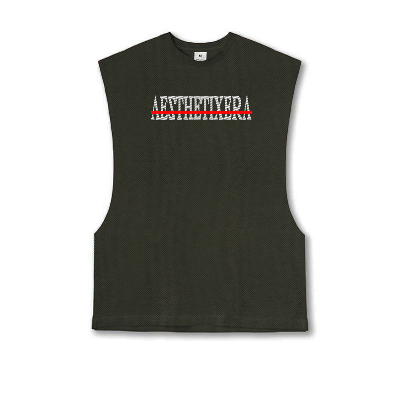 Fitness, schnell trocknendes Tanktop für Herren, lockeres Muskeltraining, Basketball, Sport-Top, ärmelloses Sweetheart-T-Shirt_voghion.com