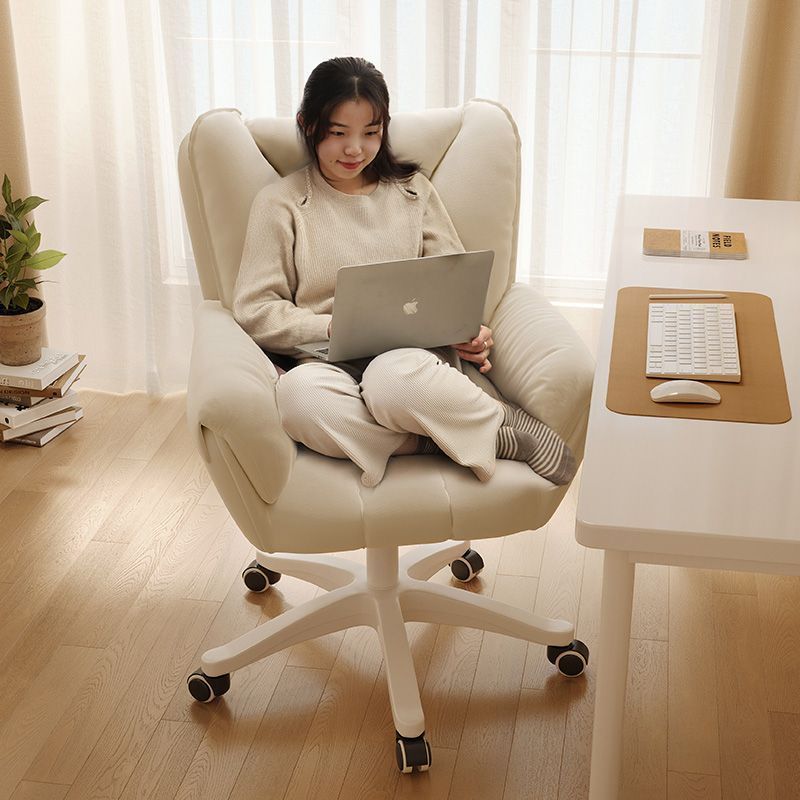 Computer per uso domestico, schienale comodo per la camera da letto delle ragazze, studio, seduta prolungata, sedia da scrivania per dormitorio, trucco, ufficio_voghion.com