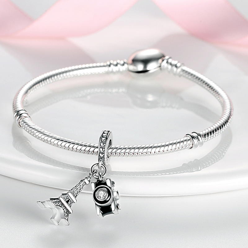 Moda Sterg Argento Colorato Suower Cane Ragazzi Articoli da regalo Farfalla Aereo Terra Ciondoli Adatto Originale Ciondolo Gioielli trucco_voghion.com