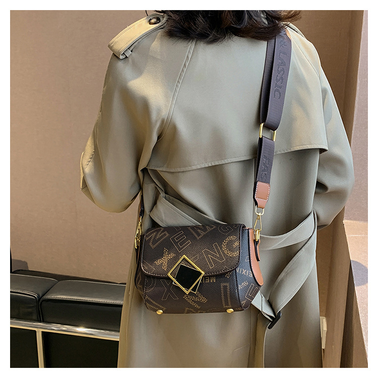 French niche esign women's 2024 new light luxury fashion printe small square versatile one shouler crossboy bag_voghion.com