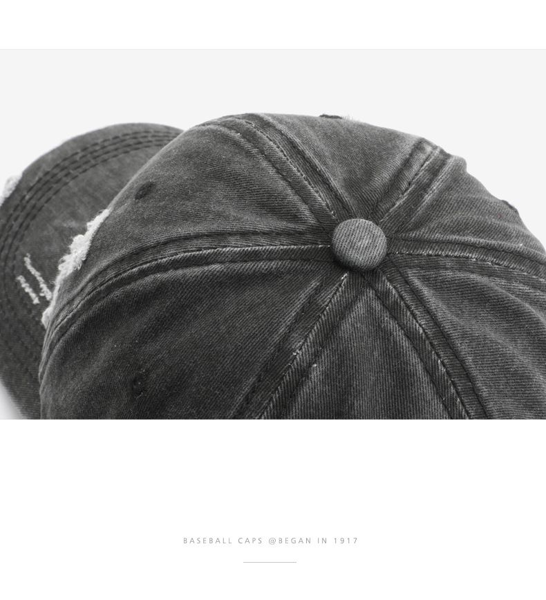 Cappello da donna personalizzato retro lavato foro tinta unita piatto leggero berretto da baseball berretto da viaggio con protezione solare per uomo all'aperto_voghion.com