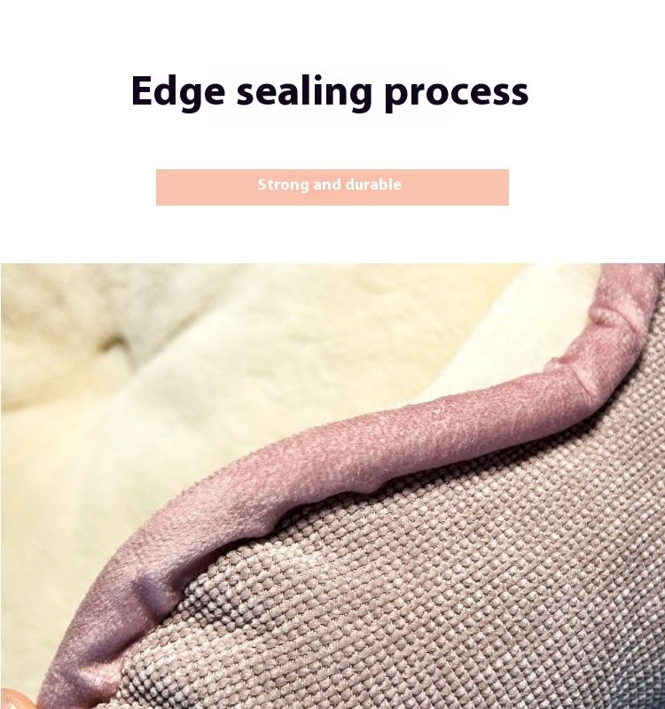Warm Cat Dog Long Plush Round Nest Winter Mat Bed Pet Daily Necessities_voghion.com