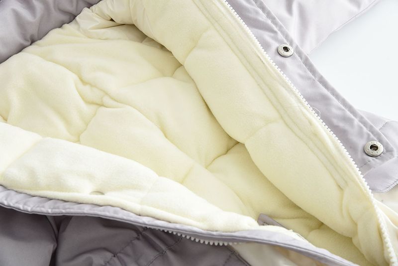 Babyjongenskleding nieuwe elastische taille kinderkleur bijpassende capuchon plus fluwelen verdikte jumpsuit skipak_voghion.com