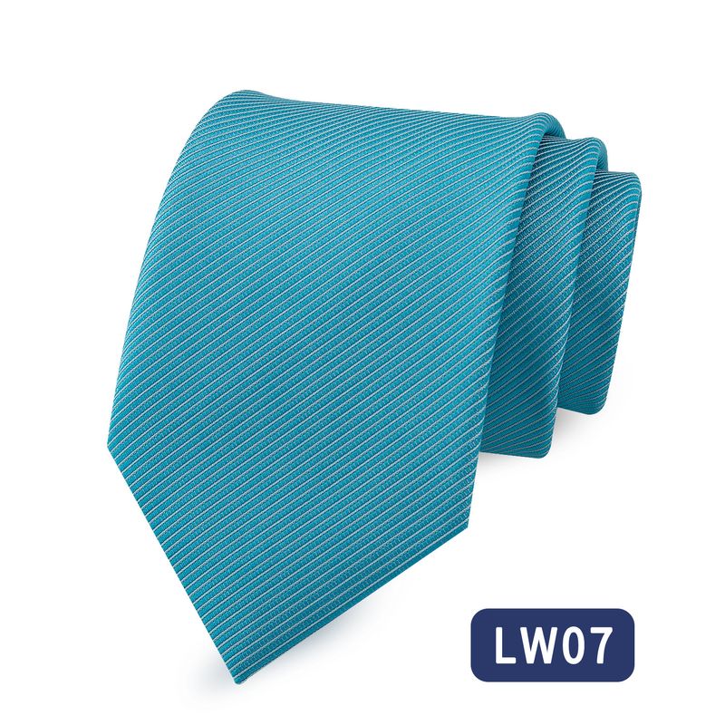 In Stock Men's Polyester Fabric Business Professional 8cm Hand-tied Fine Thread Tie Factory Wholesale_voghion.com