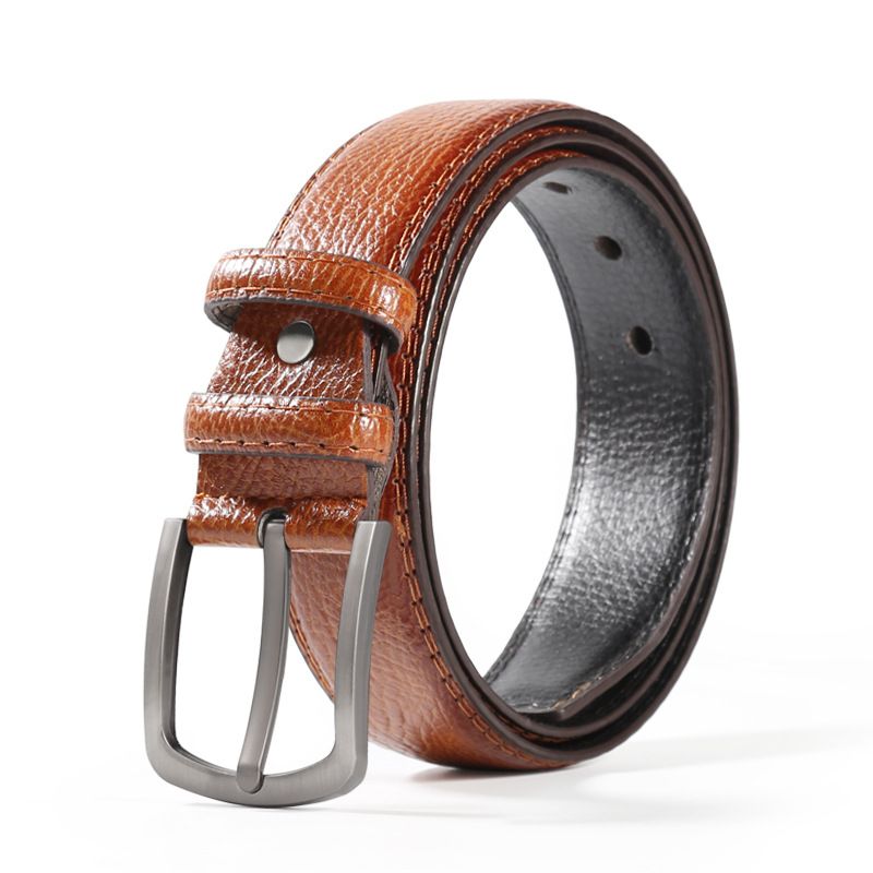 Nuova cintura vintage in PU da uomo, versatile, casual, con fibbia ad ardiglione_voghion.com