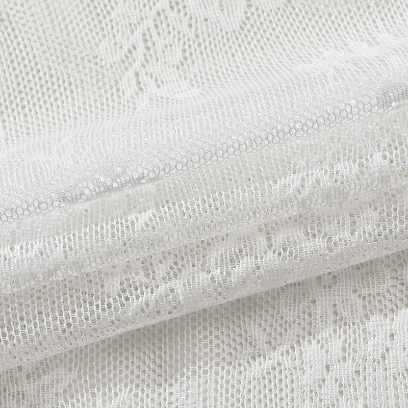 New German Curtain Lace Short Curtain Through Rod Window Screen Kitchen Short Curtain Screen Curtain Semi-blackout Coffee Curtain_voghion.com