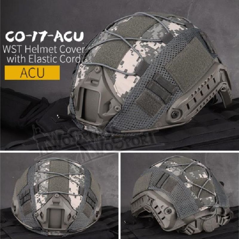 Copertura per casco da combattimento mimetica per fucile ad aria compressa, caccia militare da combattimento CS FAST PJ/BJ/MH, accessori per casco ad alto taglio, espansione_voghion.com