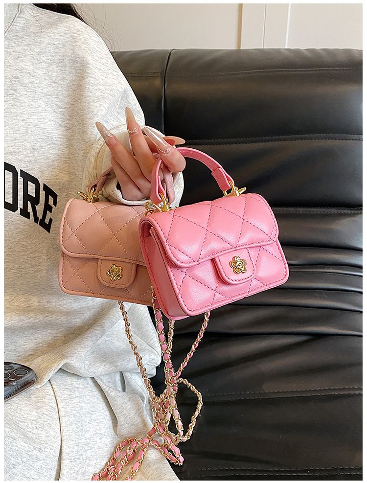 2024. aasta kevad, uus väike aromaatne stiil, mood mini laste vanematele mõeldud aksessuaarid käeshoitav kett Crossbody kott_voghion.com