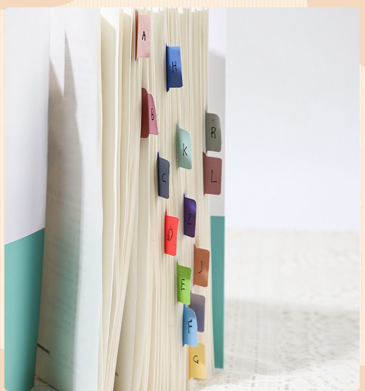 Bohemian Style Index Tabs, Blank Writable Sticky Notes For Bible, Journals, And Books, Colorful Self-Adhesive Labels_voghion.com