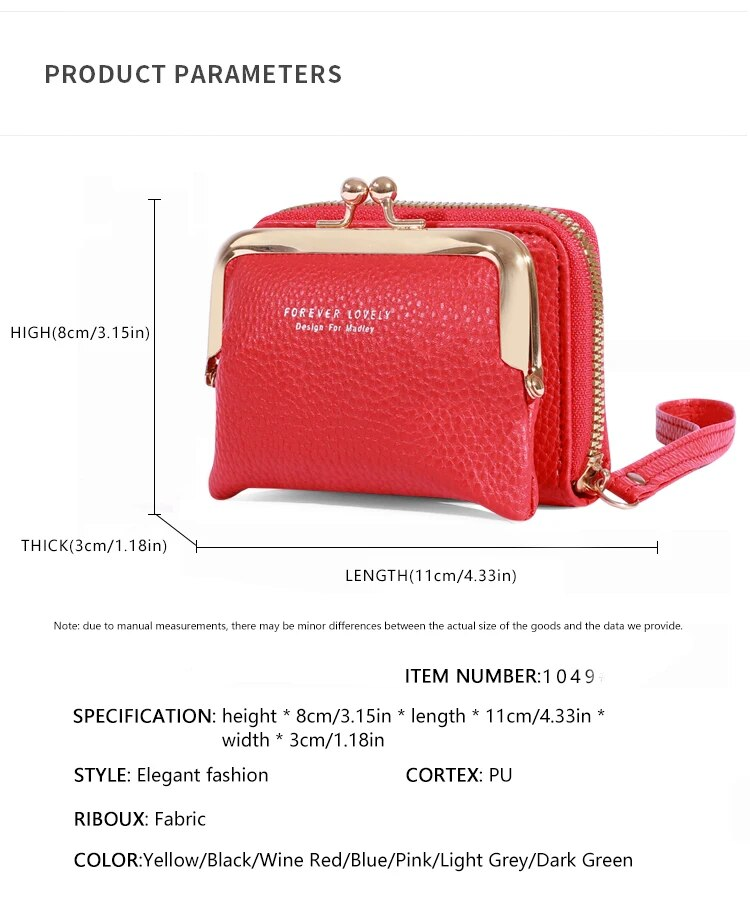 PU Women's Wallet Coin Wallet Brand Designer Women's Leather Wallet Mini Women's Wallet Coin Pocket_voghion.com