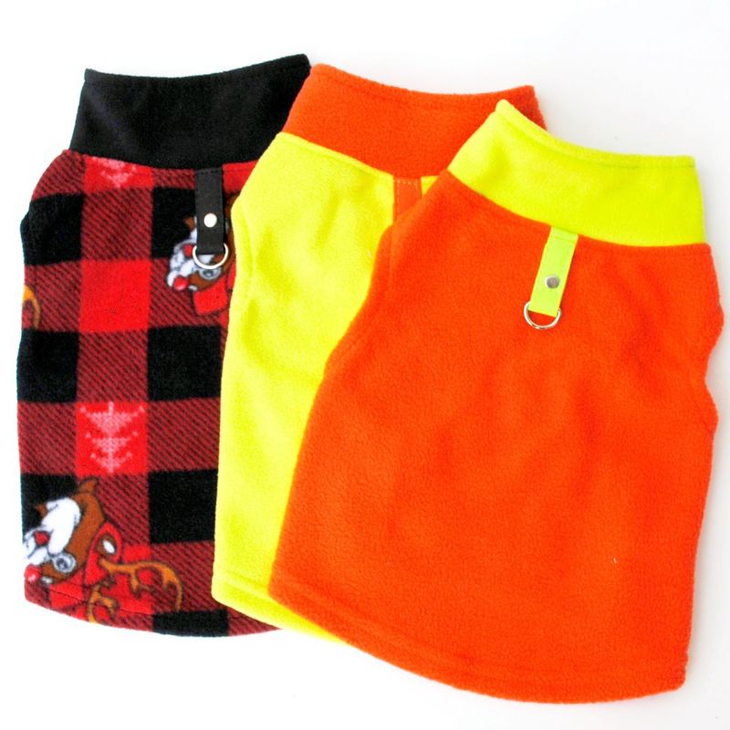 Abbigliamento per animali domestici diretto dalla fabbrica, per cani, autunno e inverno, in pile polare, fibbia di trazione, 27 colori brevettati, saranno oggetto di indagine_voghion.com
