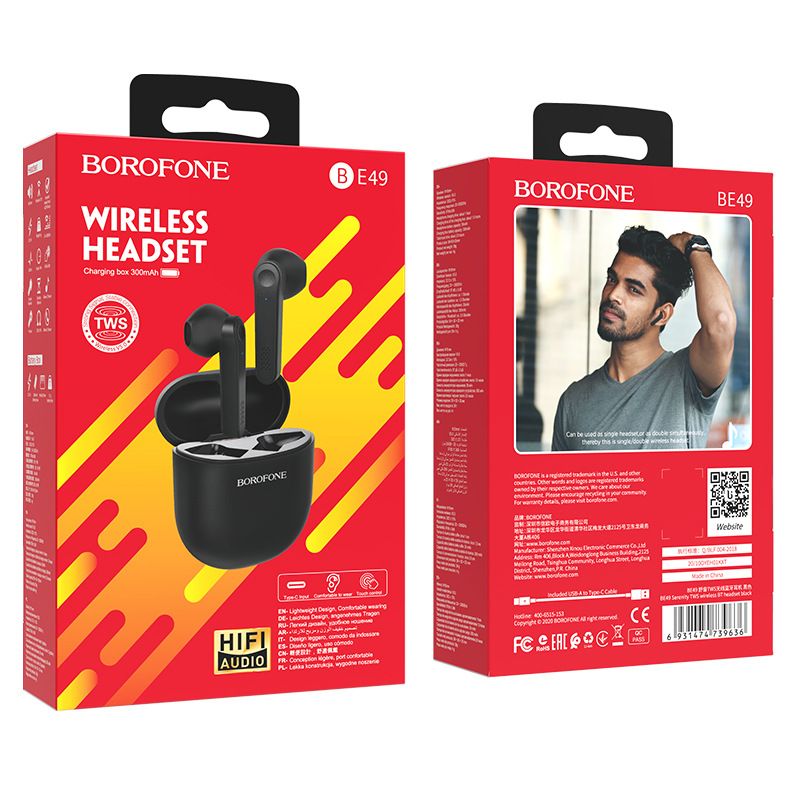 Music Festival BE49 Nya äkta trådlösa Bluetooth-hörlurar med hög ljudkvalitet för utomhussport och löpning_voghion.com