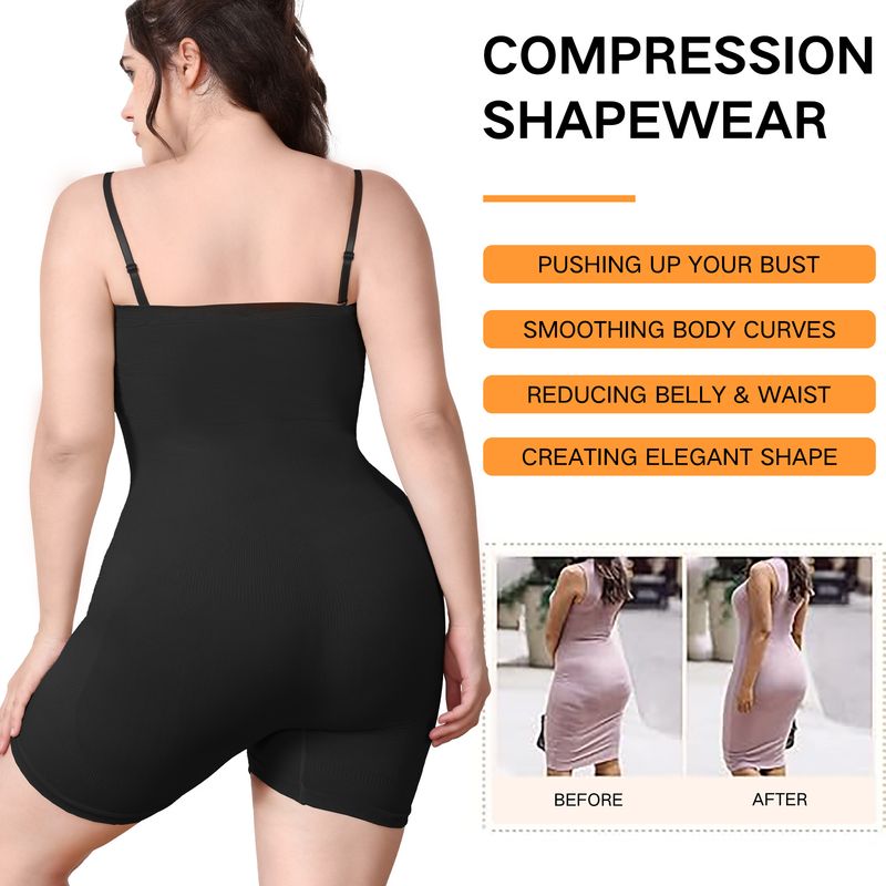 tuta a tubino senza cuciture un pezzo collant da donna che solleva l'addome e i fianchi tuta_voghion.com