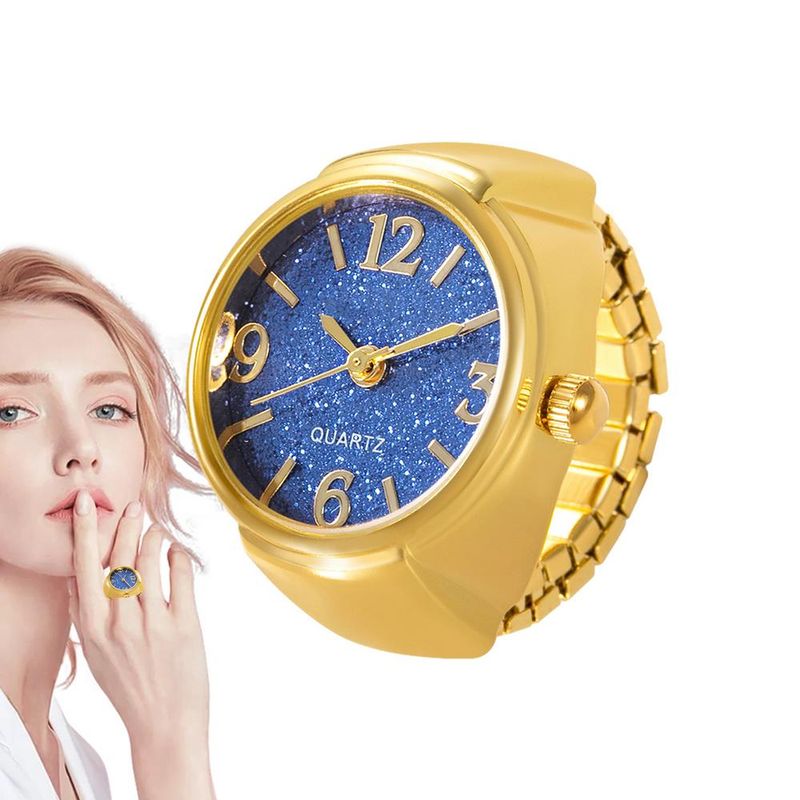 2025 New Arrivals Kvinder Forskellig grafik Urskive Quartz Analog Creative Rustfrit Stål Rem Cool Quartz Finger Ring Watch_voghion.com