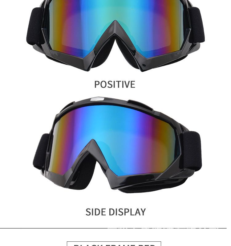 Cycling Eyewear Motorcycle Goggles Outdoor Motorcycle Goggles Cross-country Goggles Helmet Glasses Single-layer Ski Goggles Riding Glasses_voghion.com