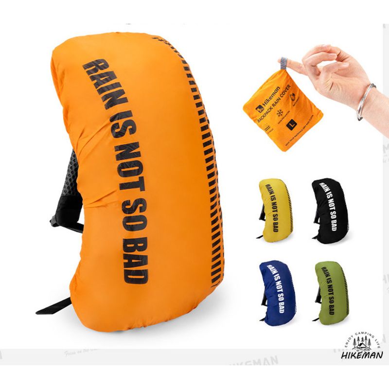 HIKEMAN Wasserdichte Rucksackhülle – Universeller Regenschutz zum Wandern/Camping (20–50 l) | Gut sichtbare Reflektorstreifen_voghion.com