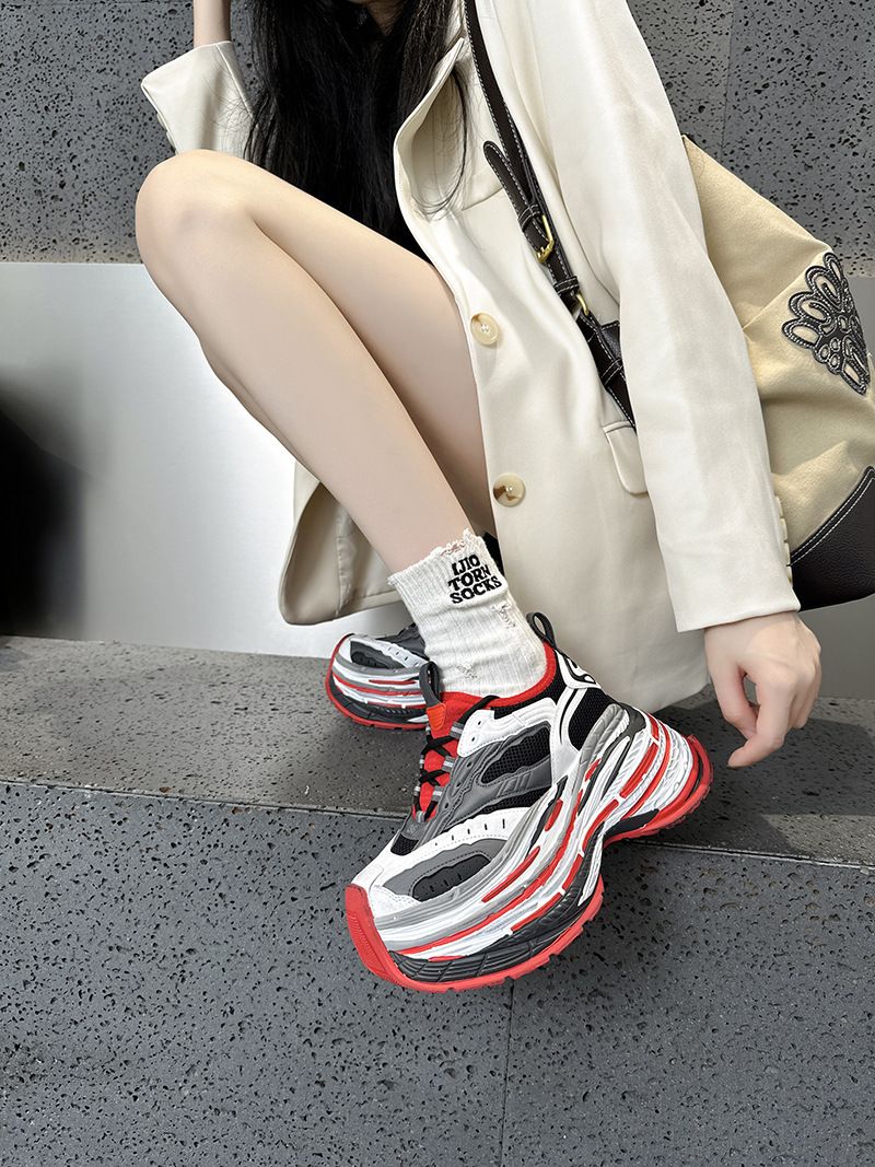 Autumn 2025 Spring Ba Family Old Dad Thick Soled Height Increasing Mesh Couple Casual Trendy Sports Shoes For Men And_voghion.com