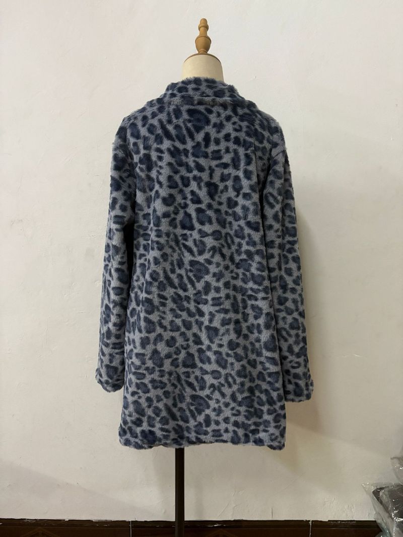 Cappotto in pelliccia sintetica con stampa leopardata da donna – Giacca oversize a maniche lunghe con tasche (7 colori, dalla S alla 5XL)_voghion.com