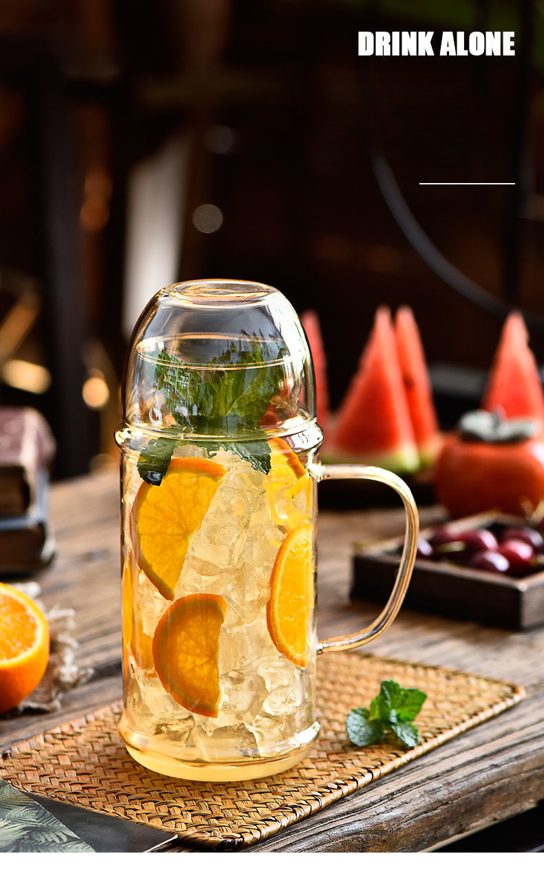 Heat-resistant High Borosilicate Large Capacity Single-person Drinking Glass Cup Office Student Personal Use Cold Water_voghion.com