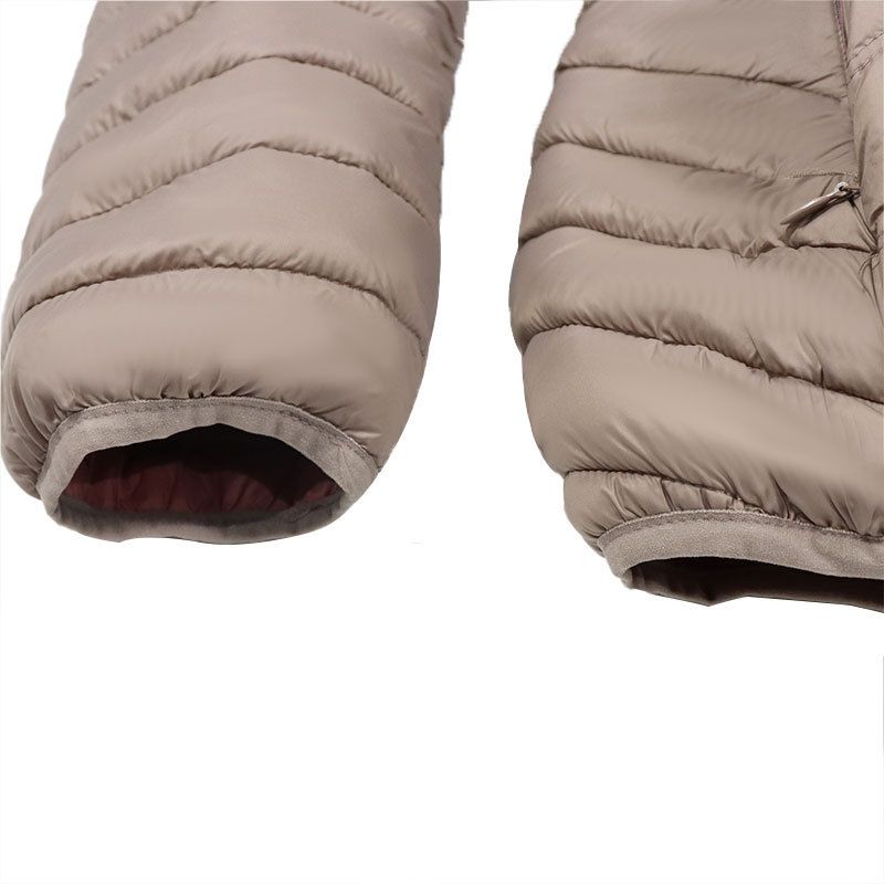 Baumwolljacke mit Kapuze für Herren und Damen – Winddichter Wintermantel (Schwarz/Grau/Camel, M-XXXL)_voghion.com