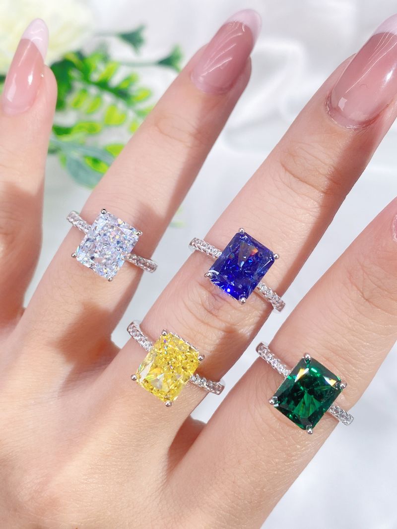 S Reines Silber 8A Zirkon Vier Krallen Zucker Weiß Eis Blume Schliff Hoher Kohlenstoffgehalt Mosang Diamant Ehering_voghion.com
