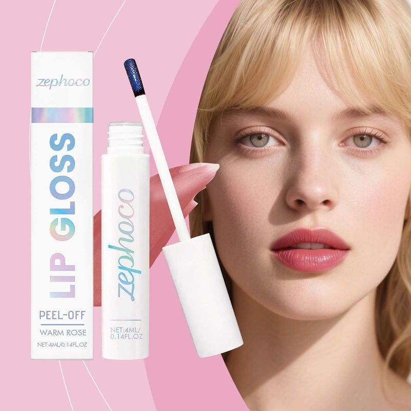 Zephoco Peel-Off Tint Natürliche Farbe Pflegender Lipgloss für das tägliche Tragen_voghion.com