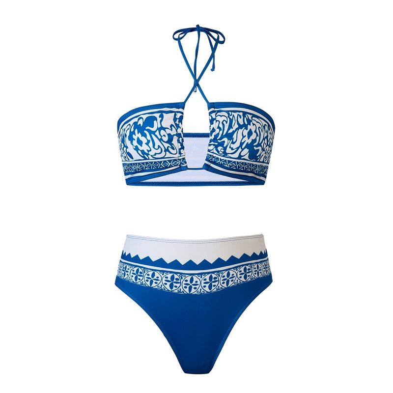 Nouveau maillot de bain deux pièces pour femmes, sexy, taille haute_voghion.com