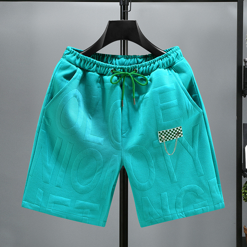 Shorts masculinos Fat Plus Size Fat Summer soltos Shorts masculinos modernos e modernos Meia praia Calças casuais médias_voghion.com