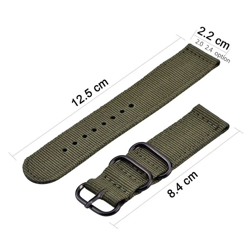 Watchbands Gear S3 S2 Thick Nylon Canvas Watch Strap 9 Colors_voghion.com