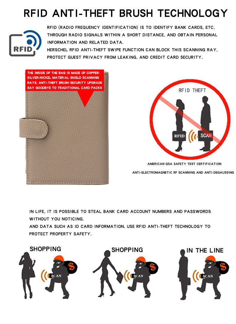 Portamonete e portadocumenti Nuovo portapassaporto in vera pelle Unisex ultra sottile RFID Multifunzione Portafoglio porta biglietti Portadocumenti Passaporto_voghion.com
