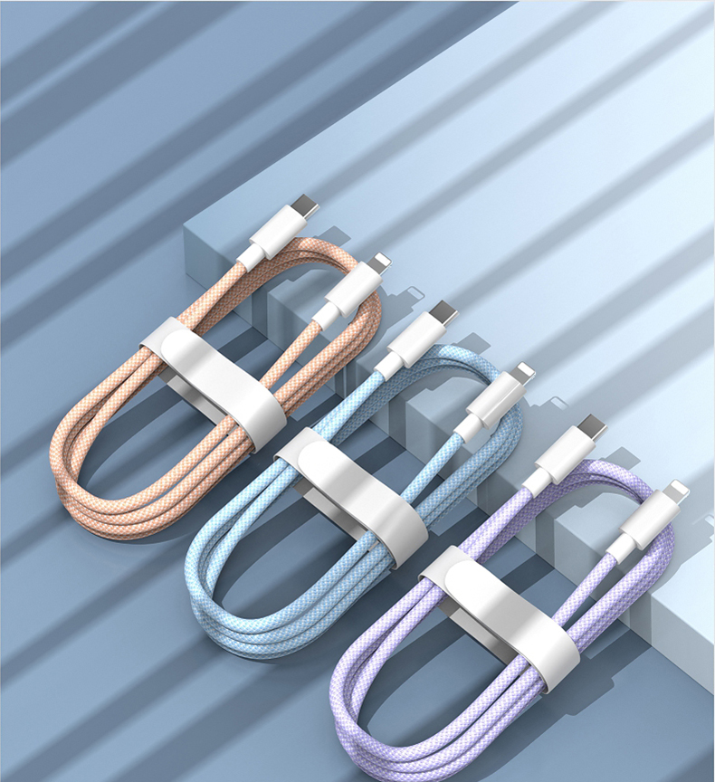 PD 20W USB cable for iPhone Type C to 8-pin charger Quick charging cable for iPhone 13 Pro Max USB C data cabl_voghion.com