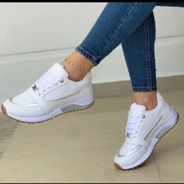43 Size In Spring And Autumn 2025, New Large Soft Sole Color Blocking Casual Sports Shoes For Women_voghion.com