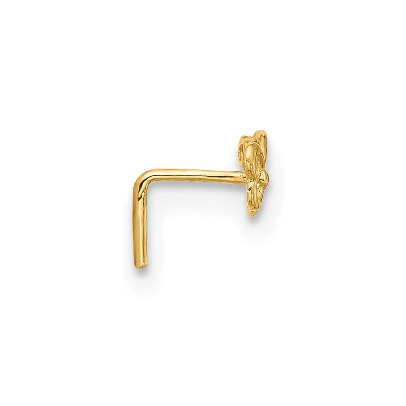 14k 23 Gauge CZ Butterfly Nose Stud_voghion.com