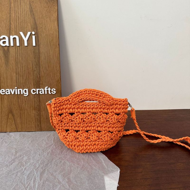 Summer Trend Handwoven Rope Art Crossbody For Women 25 New Ins Style Casual Travel Commuting Beach Bag_voghion.com