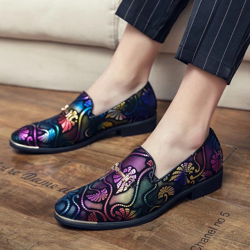British Work Lazy Leather Casual Disco Hairdressers, Fashionable Men's Shoes, Wedding Shoes_voghion.com