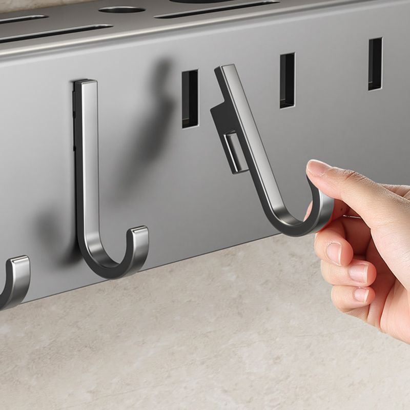 Wandmontierter Küchenmesserhalter mit integriertem Topfdeckelhalter, Essstäbchenhalter und Schneidebrett-Messeraufbewahrung_voghion.com