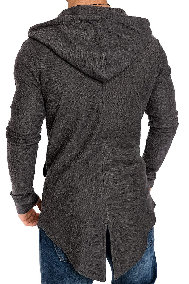 Herbst und Winter, Außenhandel, Windjacke, modisch, schmal, mittellang, Schwalbenschwanz-Pullover, Strickjacke, Reißverschluss_voghion.com